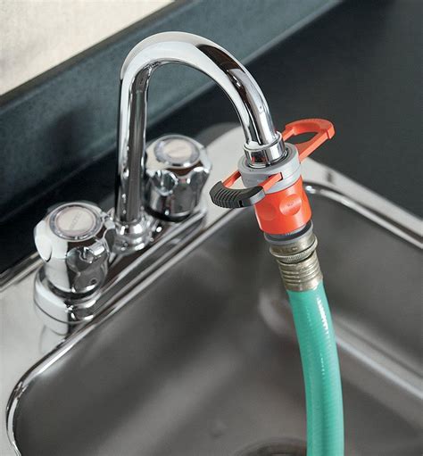 hook up faucet to hose
